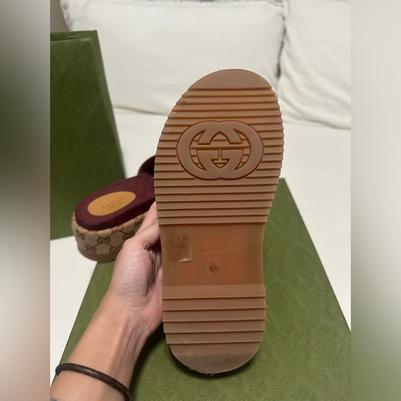 Gucci Canvas Ruggine Slides - Picture 7 of 11